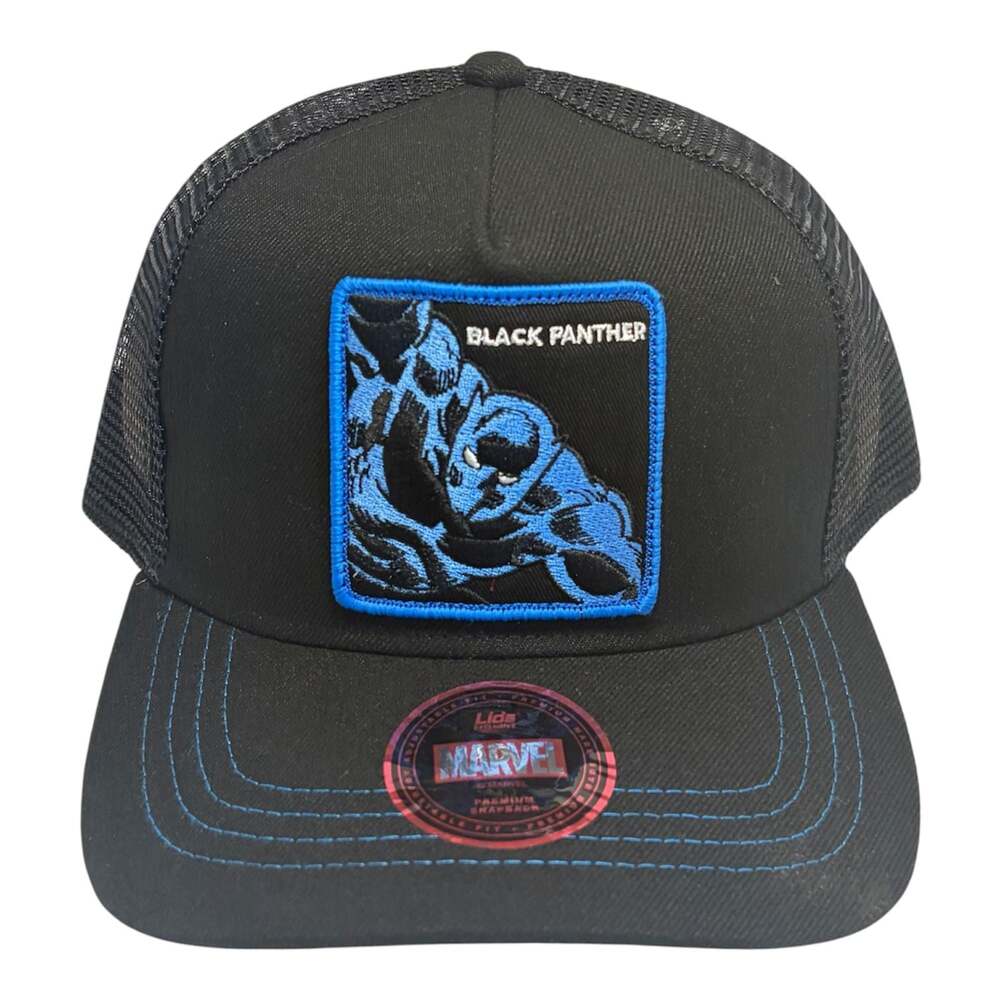 Lids Exclusive Marvel Black Panther Retro A-Frame Trucker Snapback Hat